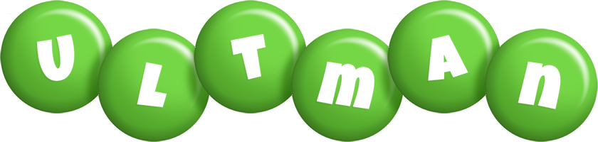 Ultman candy-green logo