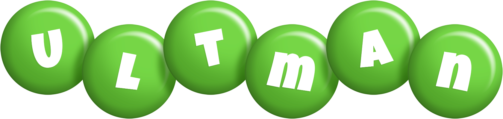 Ultman candy-green logo