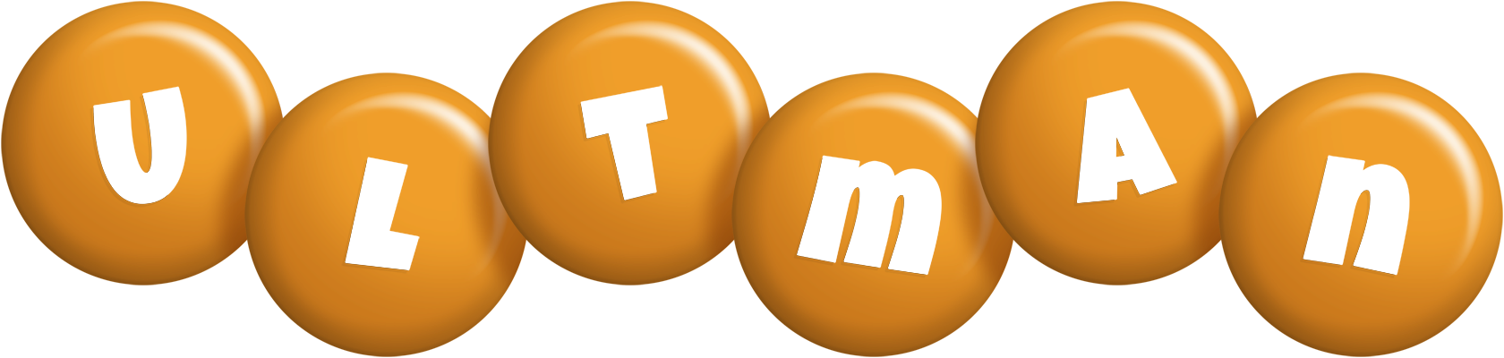 Ultman candy-orange logo