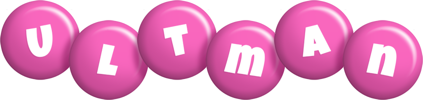 Ultman candy-pink logo