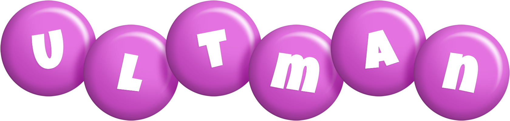 Ultman candy-purple logo