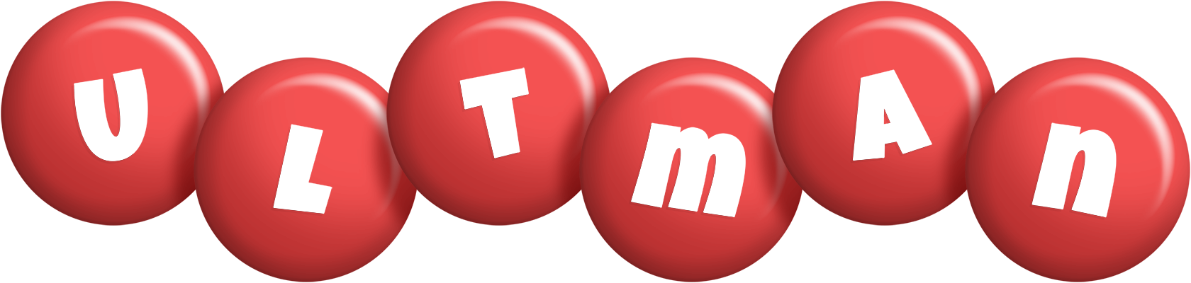 Ultman candy-red logo