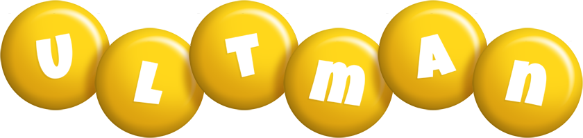 Ultman candy-yellow logo