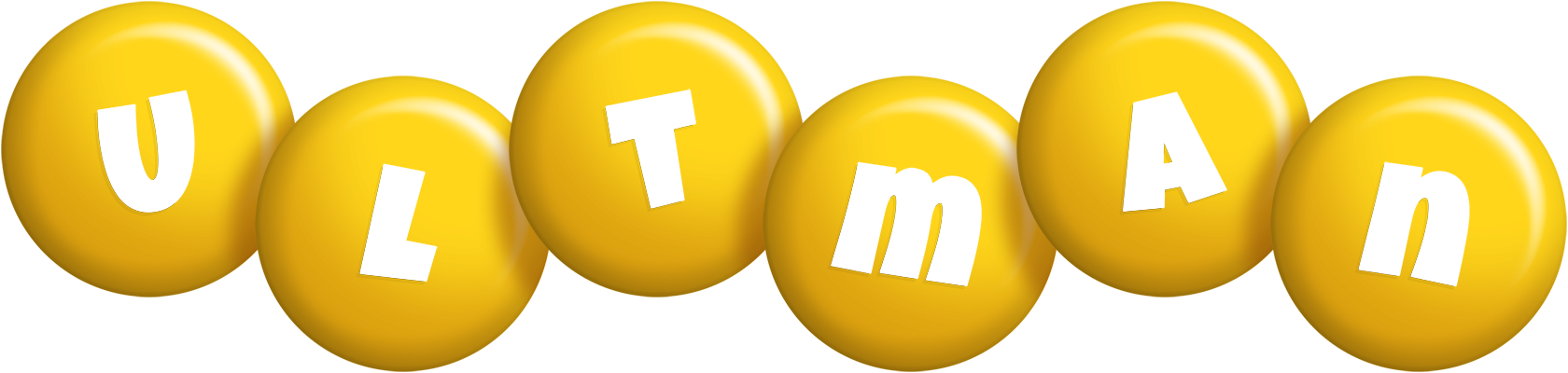 Ultman candy-yellow logo