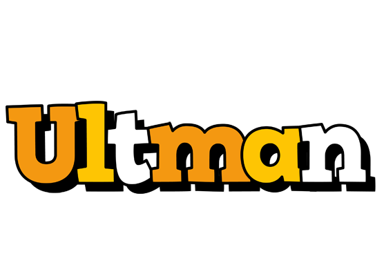 Ultman cartoon logo