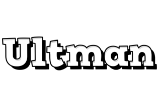 Ultman snowing logo