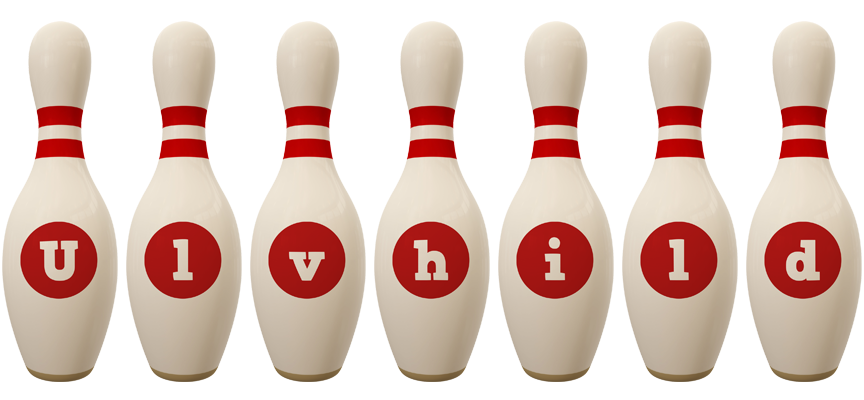 Ulvhild bowling-pin logo