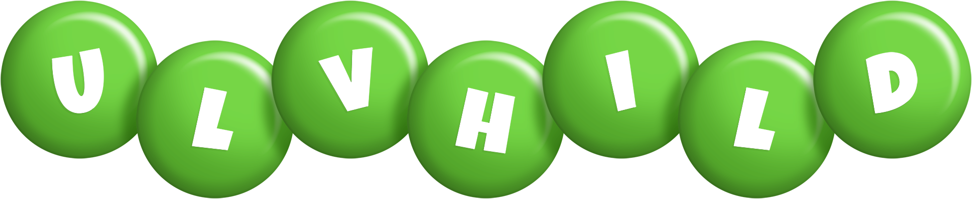 Ulvhild candy-green logo