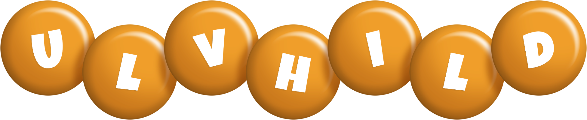 Ulvhild candy-orange logo