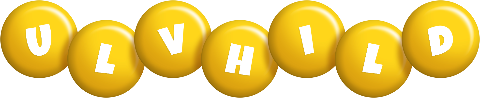 Ulvhild candy-yellow logo