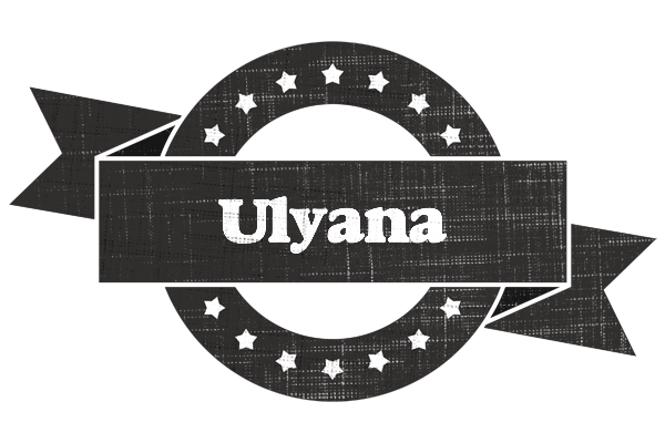 Ulyana grunge logo