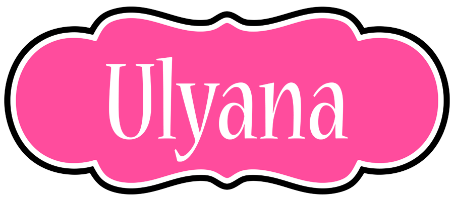 Ulyana invitation logo