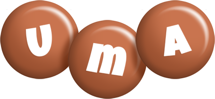 Uma candy-brown logo