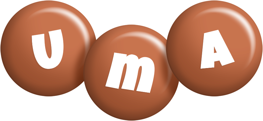 Uma candy-brown logo