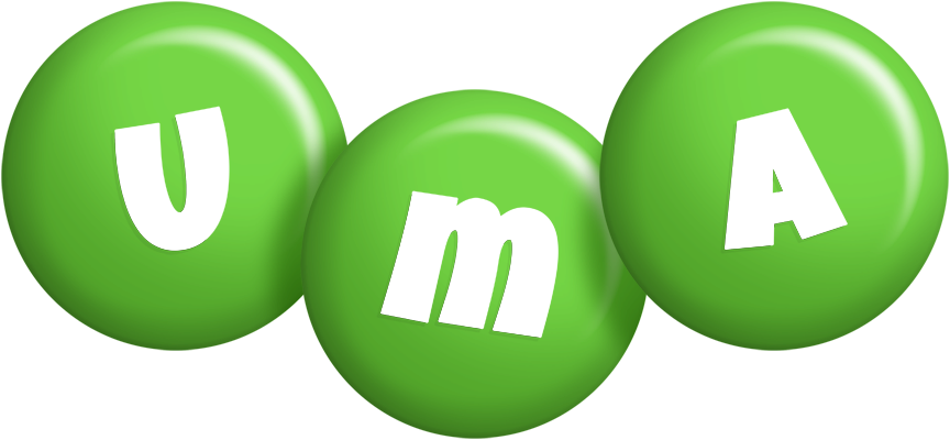 Uma candy-green logo