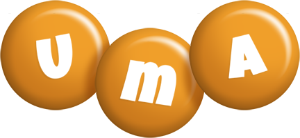 Uma candy-orange logo