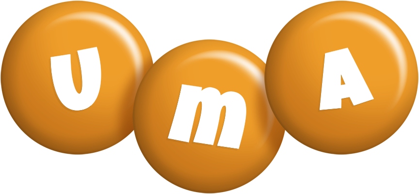 Uma candy-orange logo
