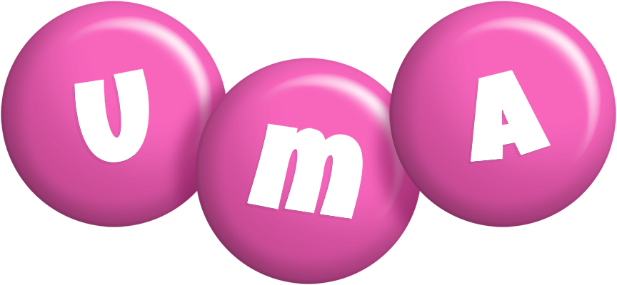 Uma candy-pink logo