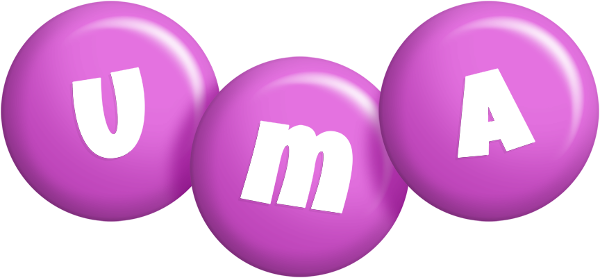 Uma candy-purple logo
