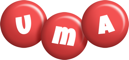 Uma candy-red logo