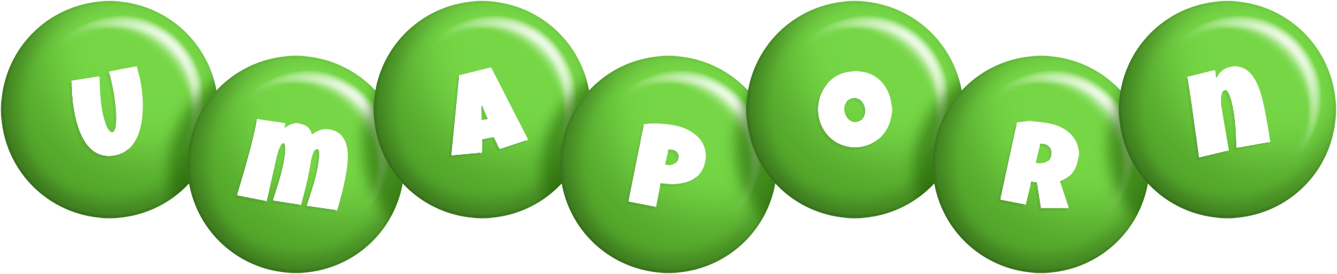 Umaporn candy-green logo