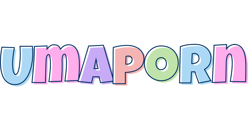 Umaporn pastel logo