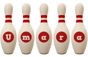 Umara bowling-pin logo