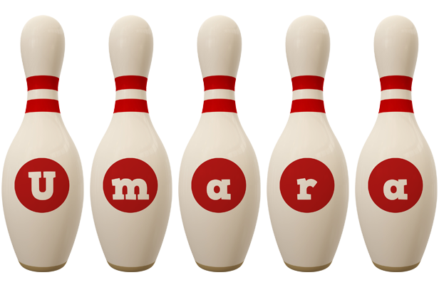 Umara bowling-pin logo