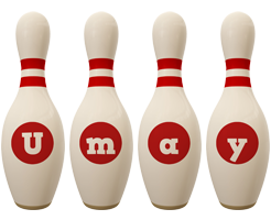 Umay bowling-pin logo