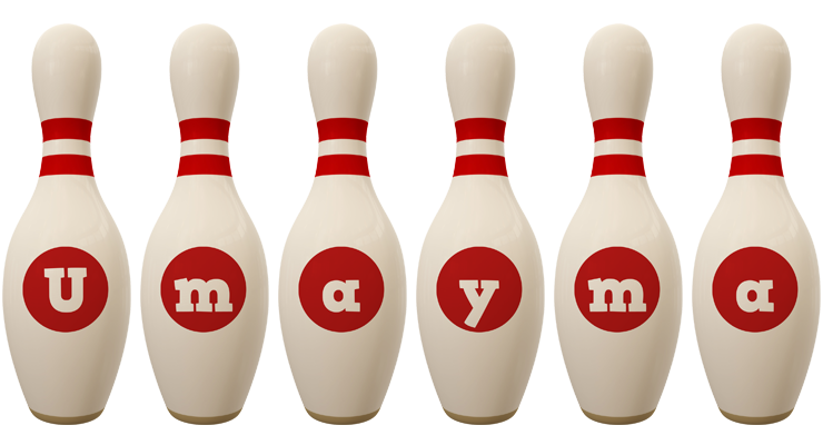 Umayma bowling-pin logo