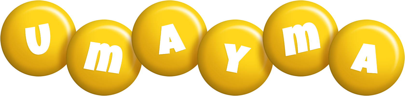 Umayma candy-yellow logo