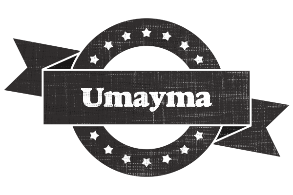 Umayma grunge logo