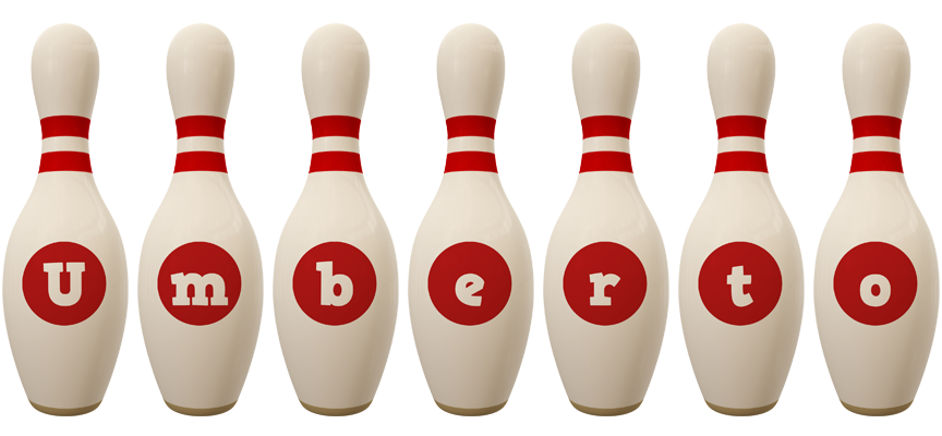 Umberto bowling-pin logo