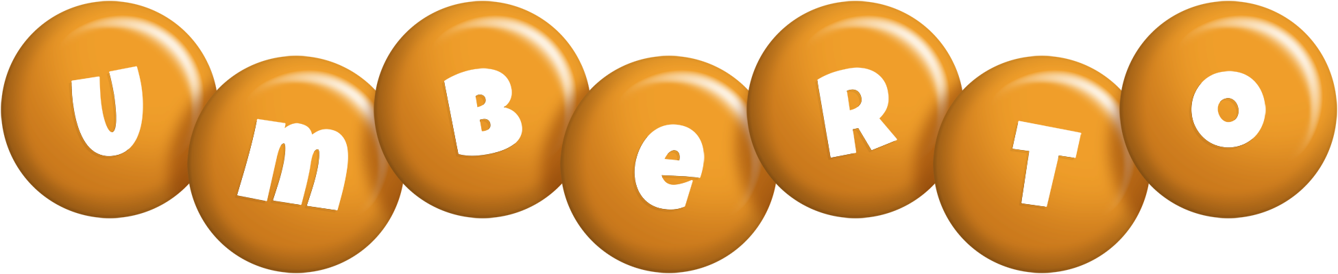 Umberto candy-orange logo