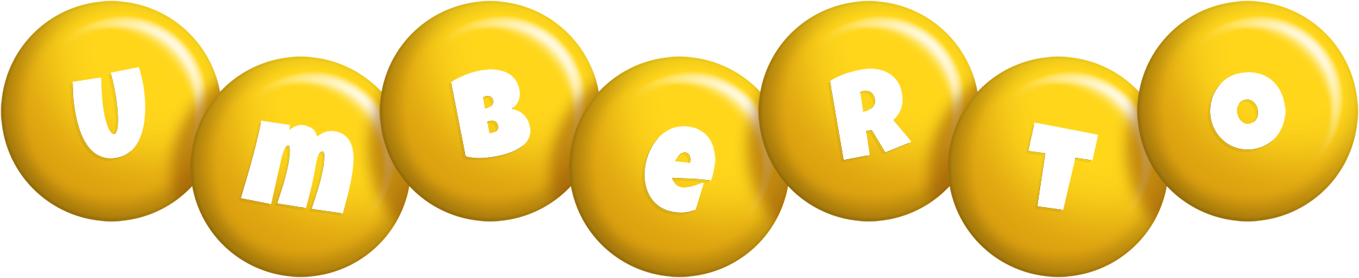 Umberto candy-yellow logo