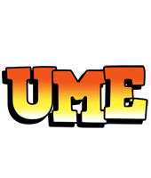 Ume sunset logo