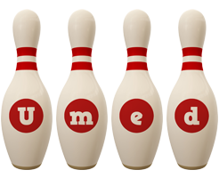 Umed bowling-pin logo