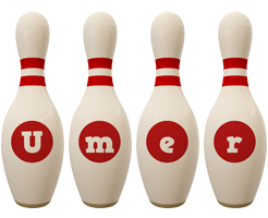 Umer bowling-pin logo
