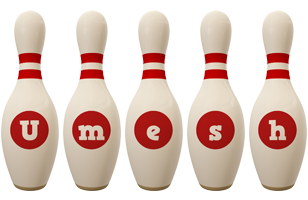 Umesh bowling-pin logo
