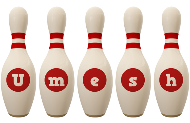 Umesh bowling-pin logo