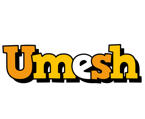 Umesh cartoon logo