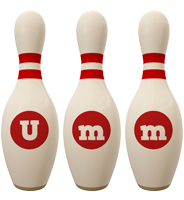 Umm bowling-pin logo