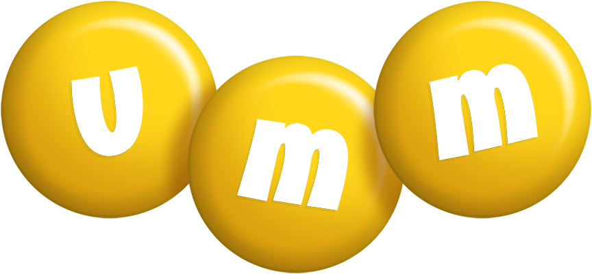 Umm candy-yellow logo