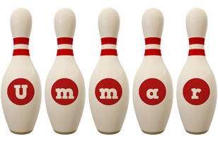 Ummar bowling-pin logo