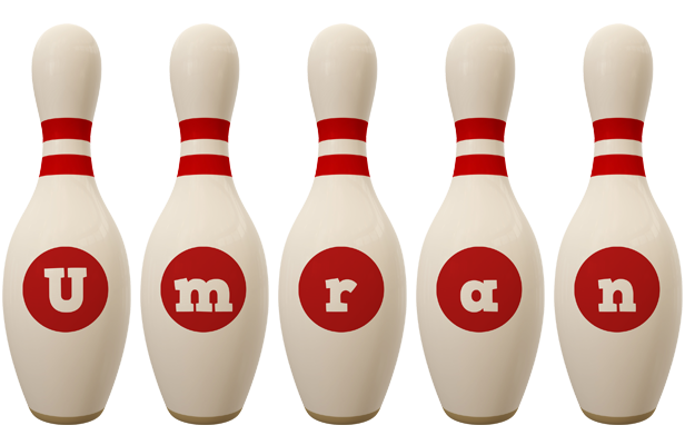 Umran bowling-pin logo