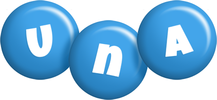 Una candy-blue logo