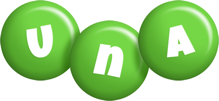 Una candy-green logo