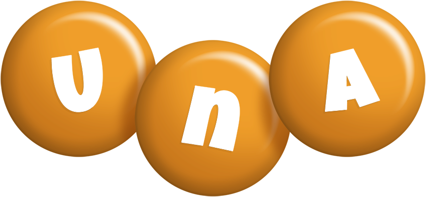 Una candy-orange logo