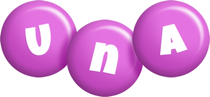 Una candy-purple logo