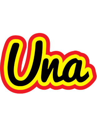 Una flaming logo